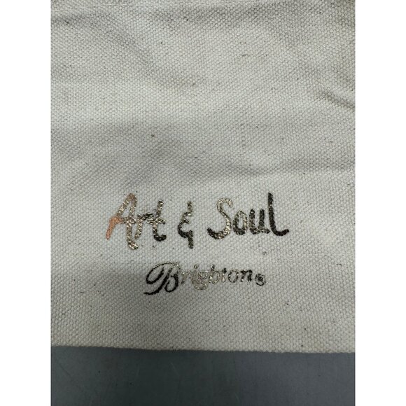 Brighton Art & Soul Drawstring Jewelry Pouch Bag With Wood Beads READ - Picture 2 of 7